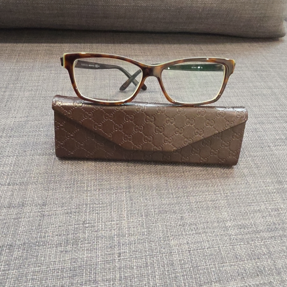 Gucci Brown Eyeglasses with Case